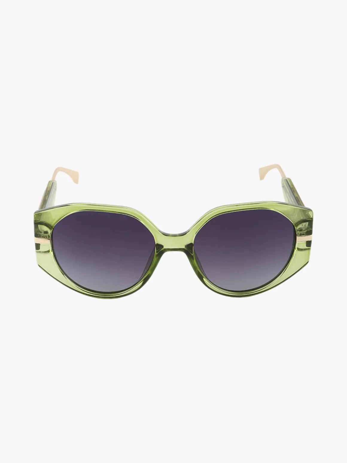 Looks Style Occhiali da sole squadrati da donna - verde