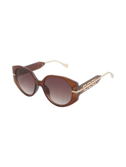 Looks Style Occhiali da sole squadrati da donna - marrone