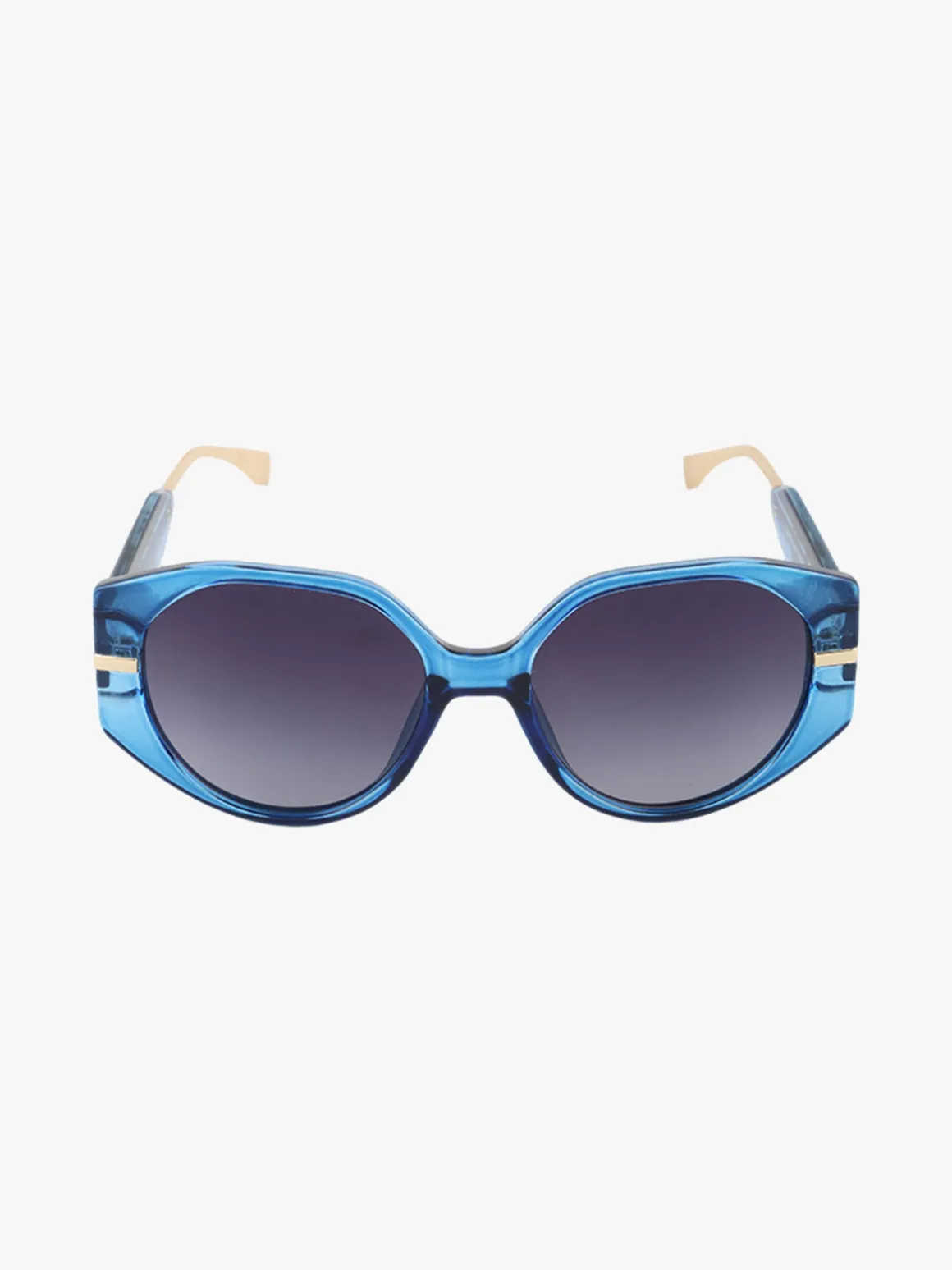 Looks Style Occhiali da sole squadrati da donna - blu