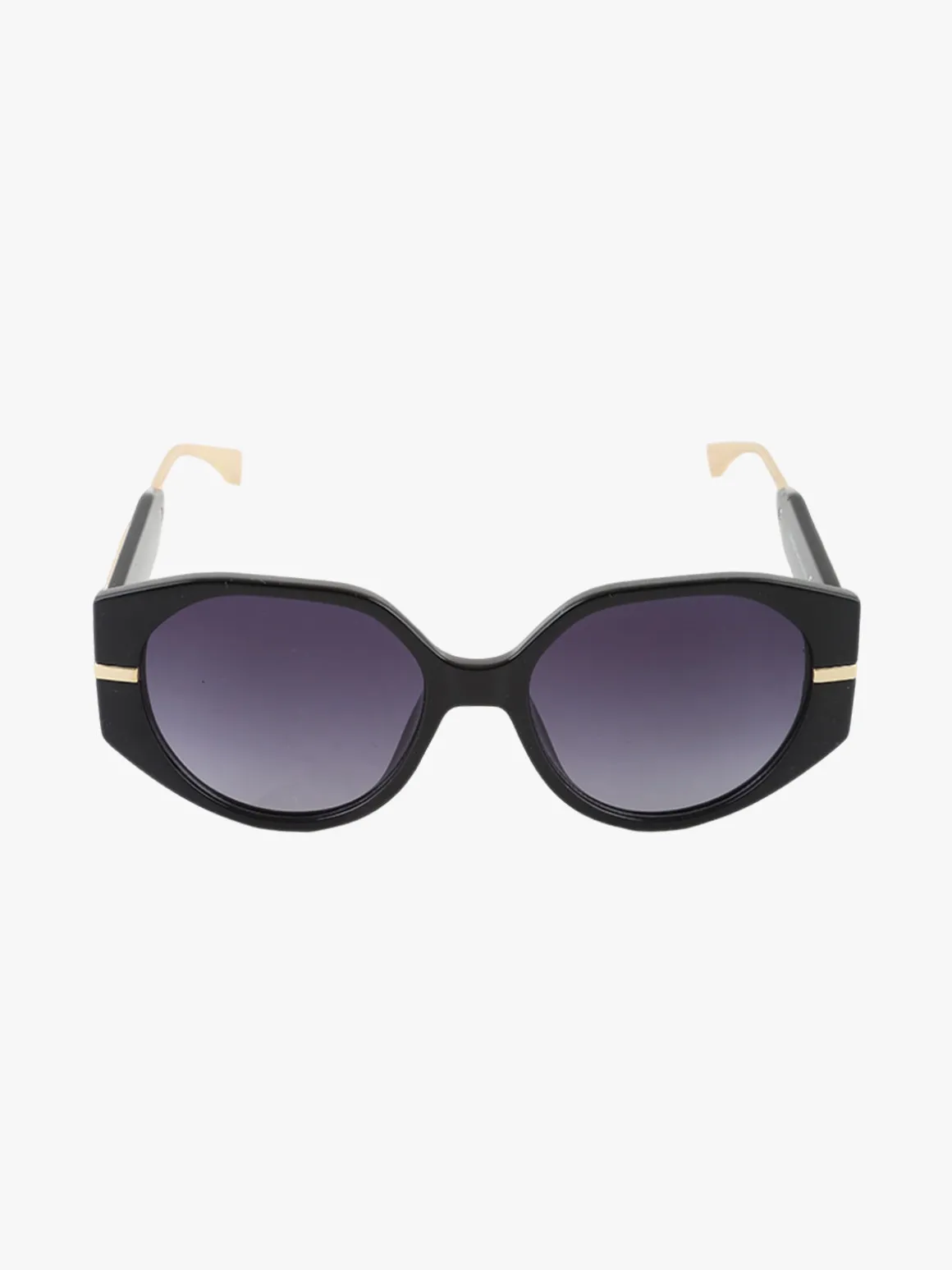 Looks Style Occhiali da sole squadrati da donna - nero