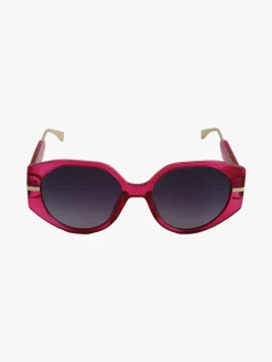Looks Style Occhiali da sole squadrati da donna - fucsia