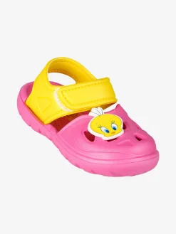 Looney Tunes Sandali da bambina in gomma con cinturino a strappo