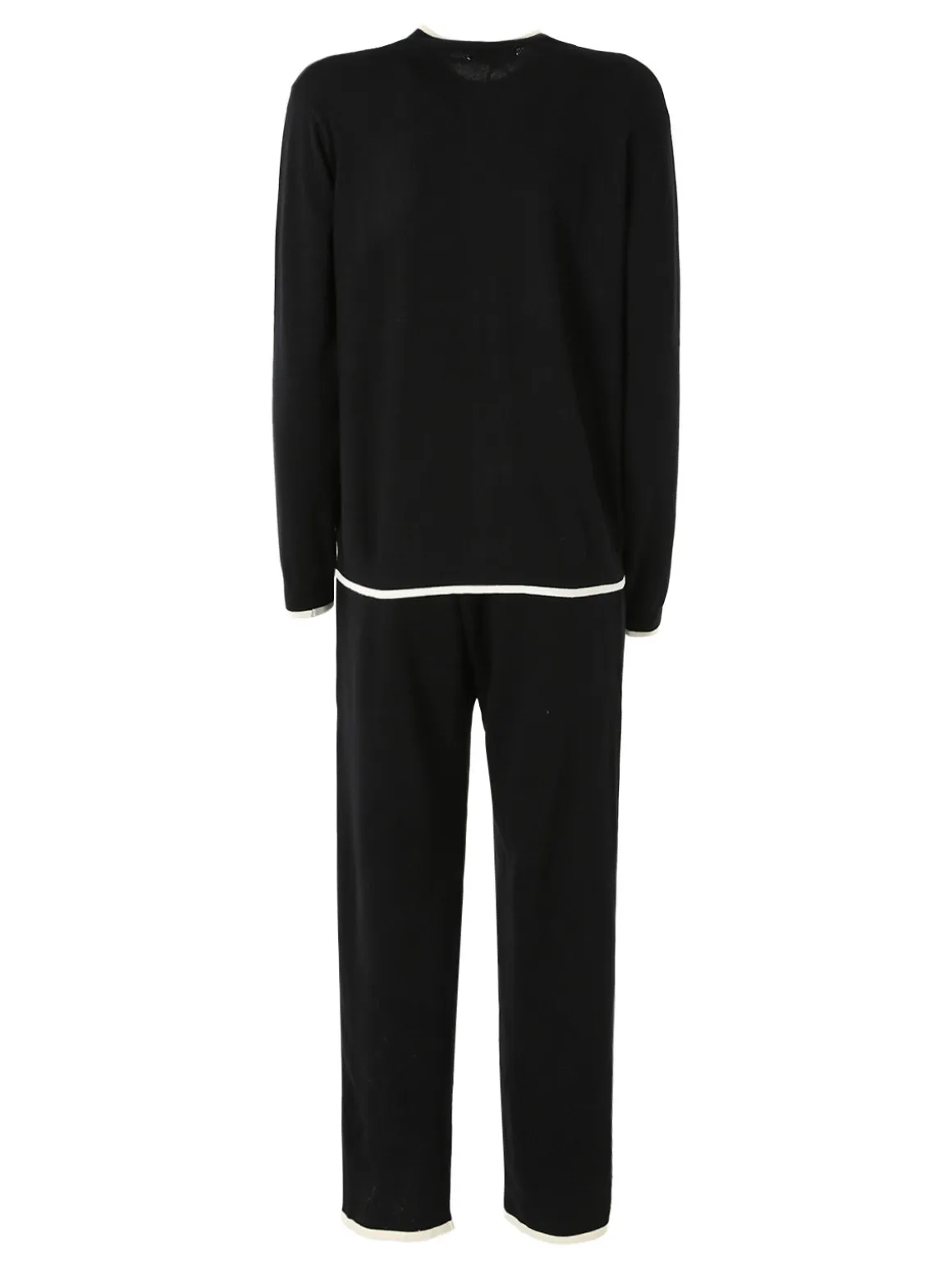 Lormar SELFIE Completo tuta da donna full zip in maglia leggera rasata - nero
