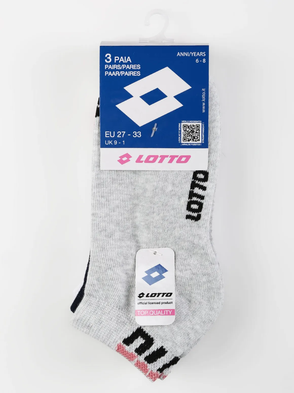 Lotto Calze corte da bambino in caldo cotone 3 paia