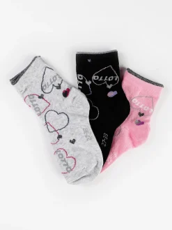 Lotto Calze midi da bambina con lurex Confezione 3 paia