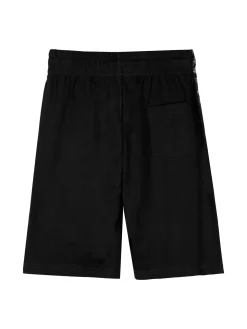 Lotto Completo corto da bambino in cotone con t-shirt e bermuda - nero