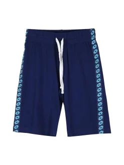 Lotto Completo corto da bambino in cotone con t-shirt e bermuda - blu