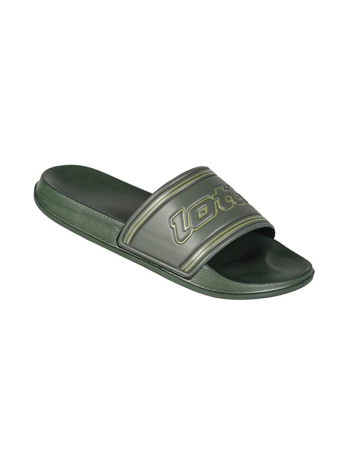 Lotto MIDAWAY IV SLIDE Ciabatte da uomo in gomma - militare