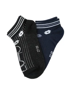 Lotto 2 Paia di calze corte da bambina con lurex