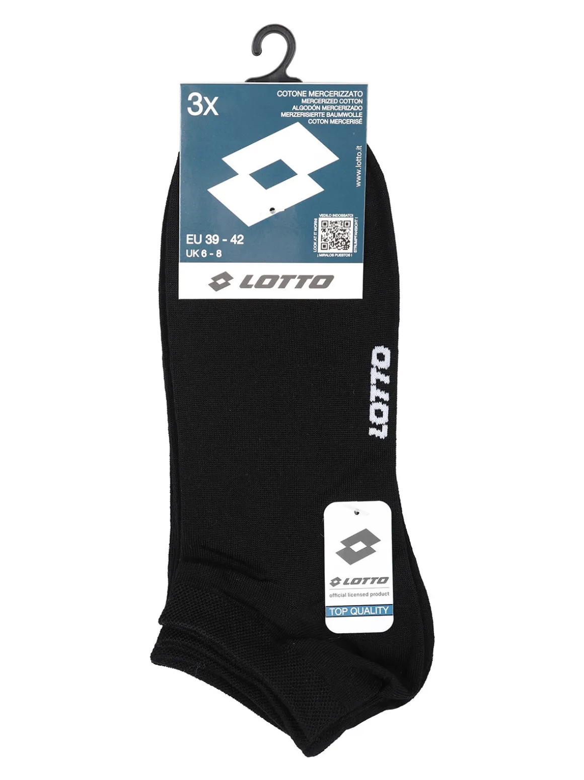 Lotto 3 Paia di calze salvapiede unisex