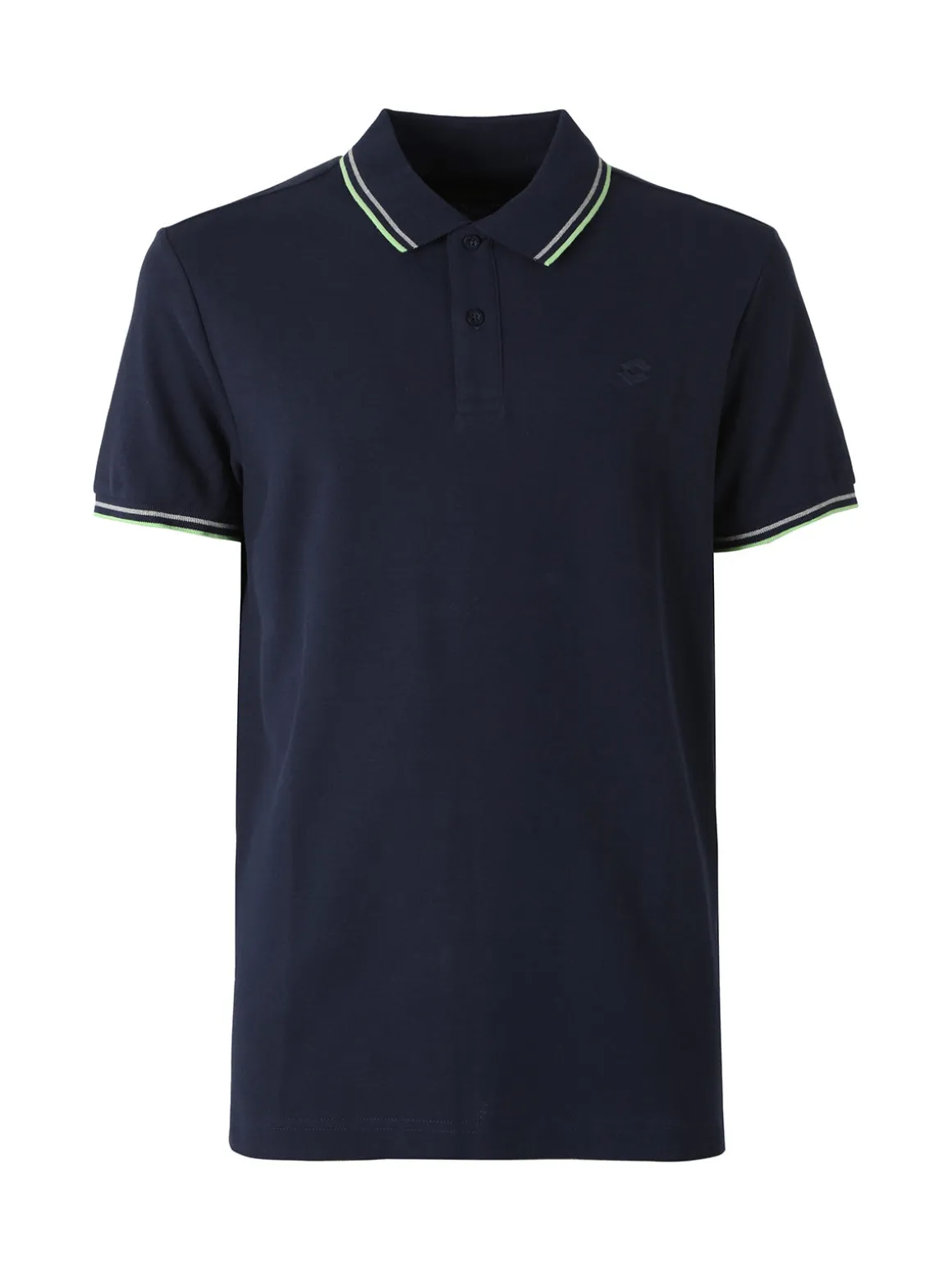 Lotto Polo da uomo in cotone a maniche corte - blu scuro