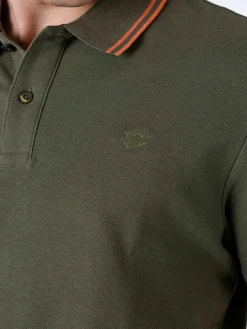 Lotto Polo da uomo in cotone a maniche corte - verde
