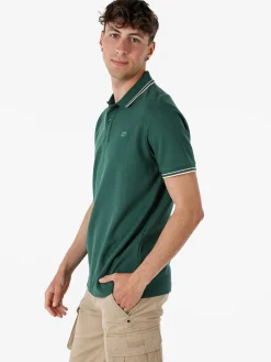 Lotto Polo da uomo in cotone a maniche corte - verde