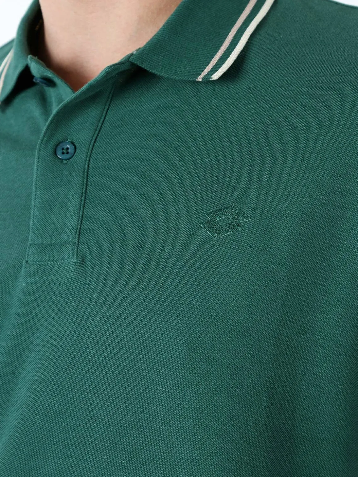 Lotto Polo da uomo in cotone a maniche corte - verde