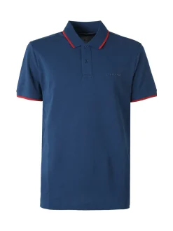 Lotto Polo da uomo in cotone a maniche corte - blu