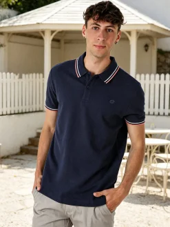 Lotto Polo da uomo in cotone a maniche corte - blu