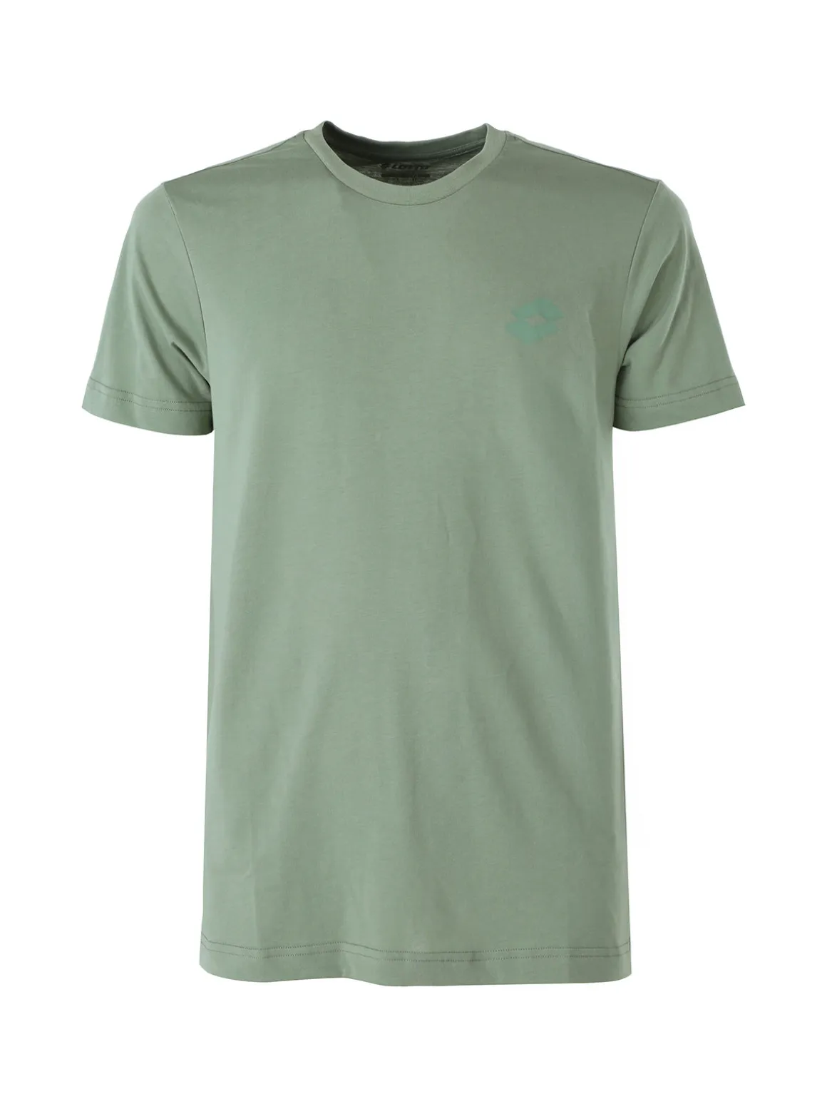 Lotto T-shirt girocollo da uomo in misto cotone - verde