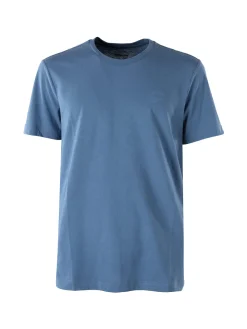 Lotto T-shirt girocollo da uomo in misto cotone - bluette
