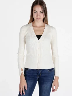 Louise Doro Cardigan donna in maglia a costine