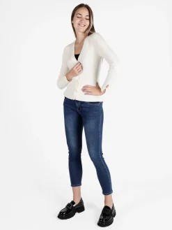Louise Doro Cardigan donna in maglia a costine