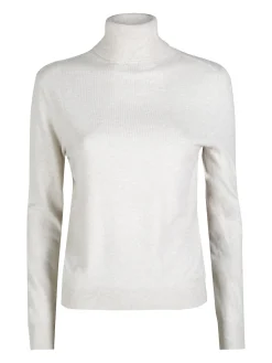Louise Doro Dolcevita donna in maglia tinta unita - panna