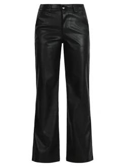 Louise Doro Pantaloni donna in ecopelle a gamba larga