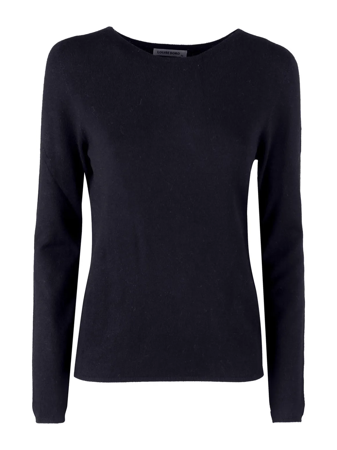 Louise Doro Pullover donna in maglia misto lana - blu scuro