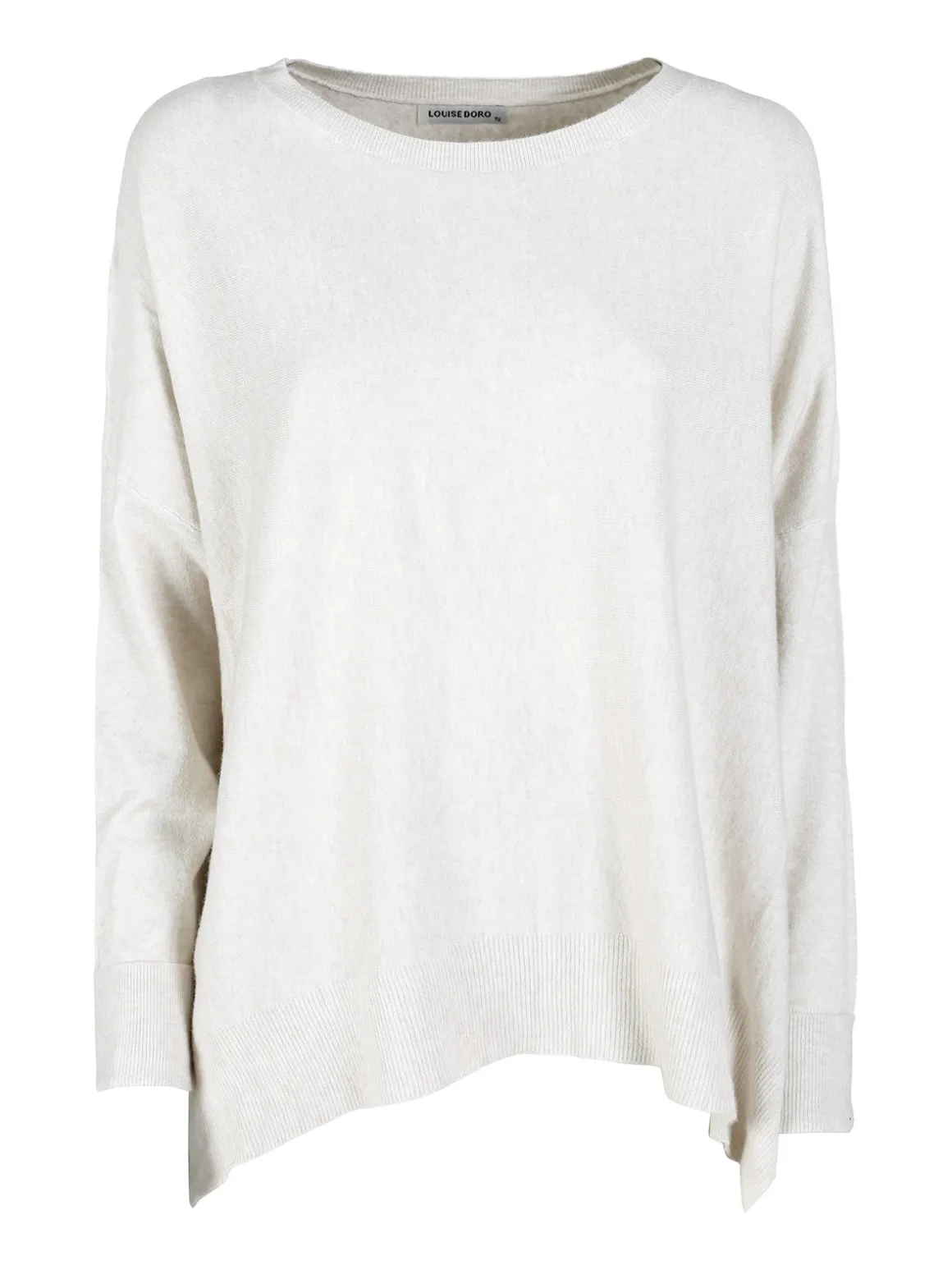 Louise Doro Pullover in maglia donna oversize - panna