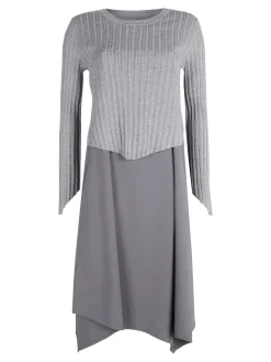 Louise Doro Set abito lungo da donna con maglia girocollo