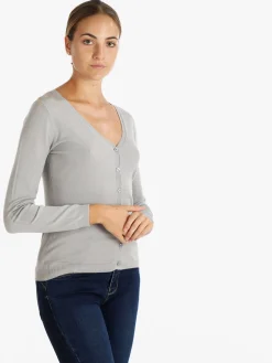Louise Orop Cardigan da donna con bottoni