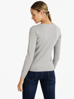 Louise Orop Cardigan da donna con bottoni