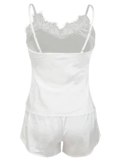Lovelx Set pigiama donna effetto raso