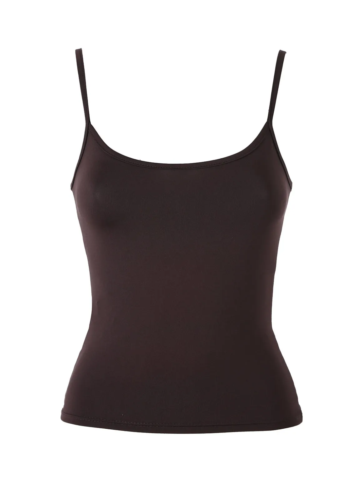 Lovery Top donna con spalline strette - moro