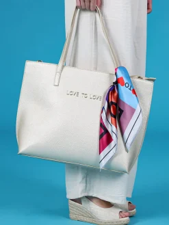 Love To Love Borsa shopper da donna con foulard