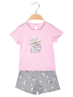 Luisa Chic Completo corto da neonata unicorno con t-shirt e shorts