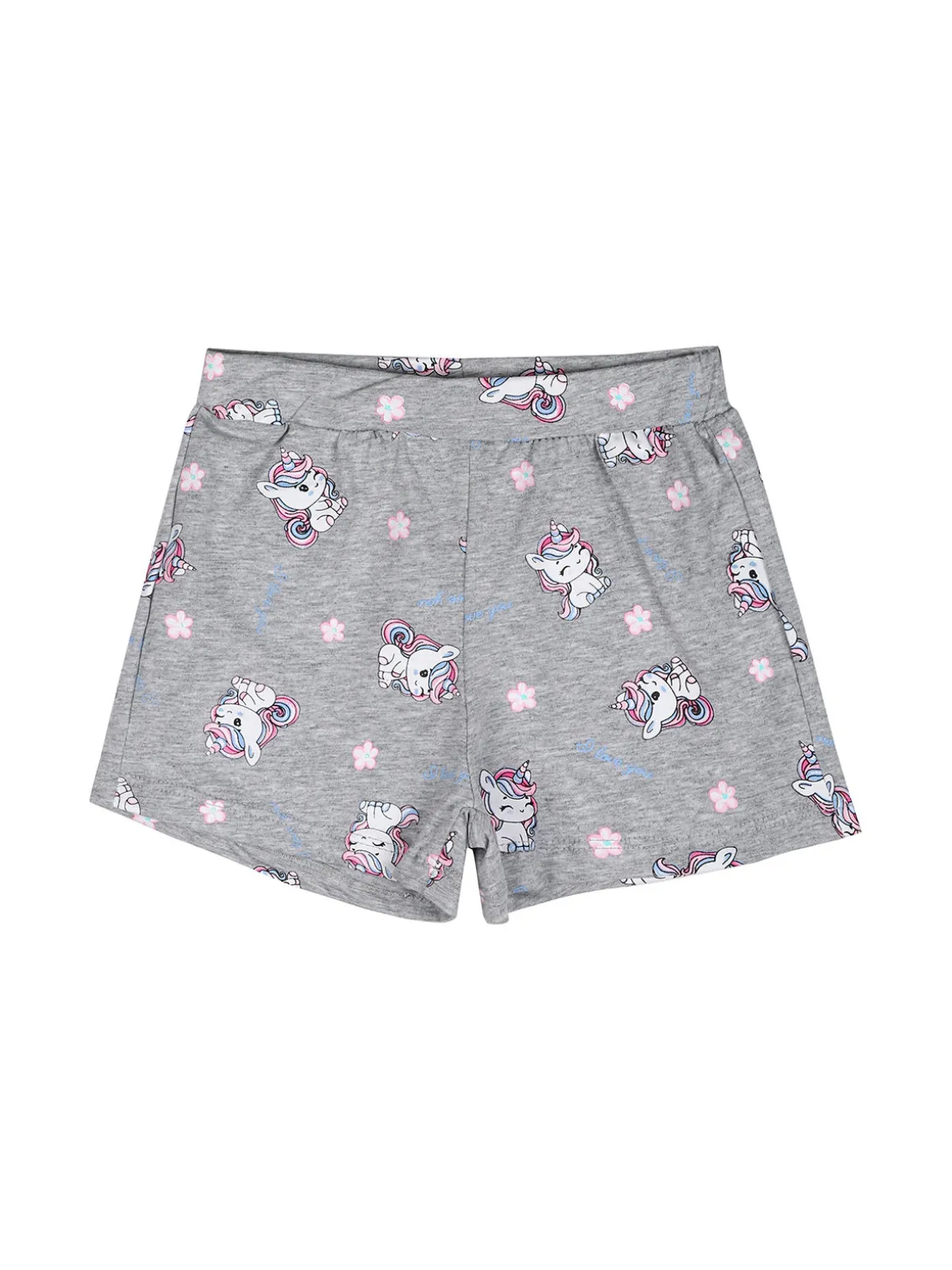 Luisa Chic Completo corto da neonata unicorno con t-shirt e shorts