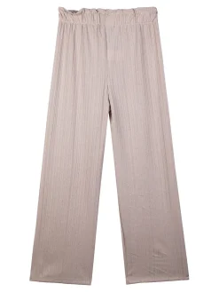 Luisa Chic Pantaloni a coste da bambina con brillantini