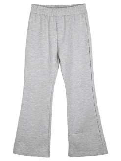 Luisa Chic Pantaloni da bambina a zampa con strass - grigio