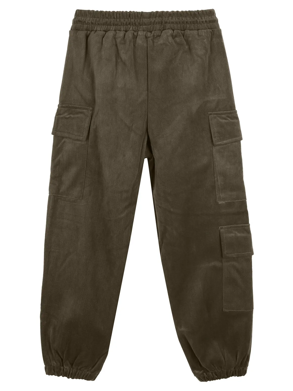 Luisa Chic Pantaloni da bambina in velluto con tasconi laterali