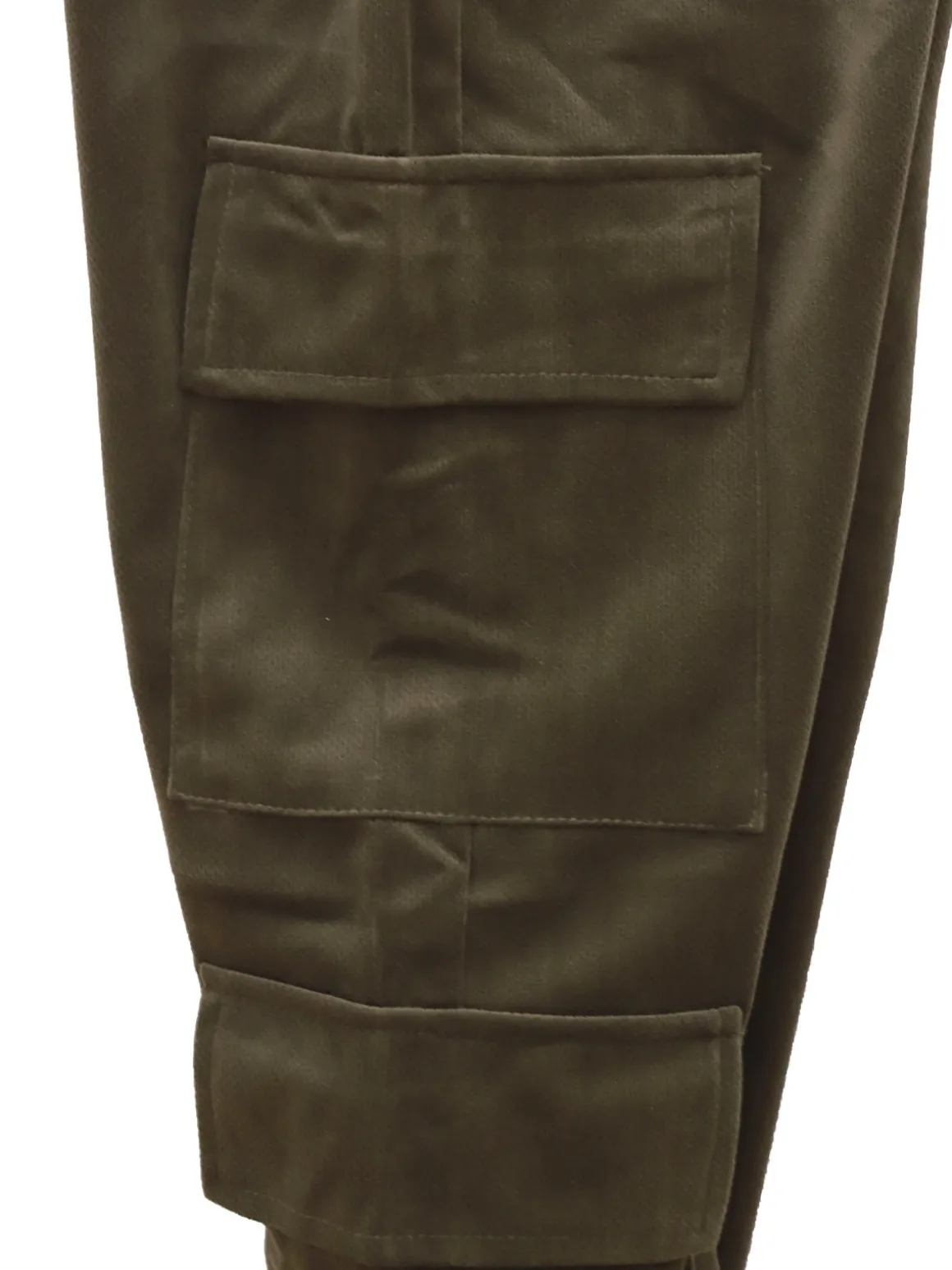 Luisa Chic Pantaloni da bambina in velluto con tasconi laterali