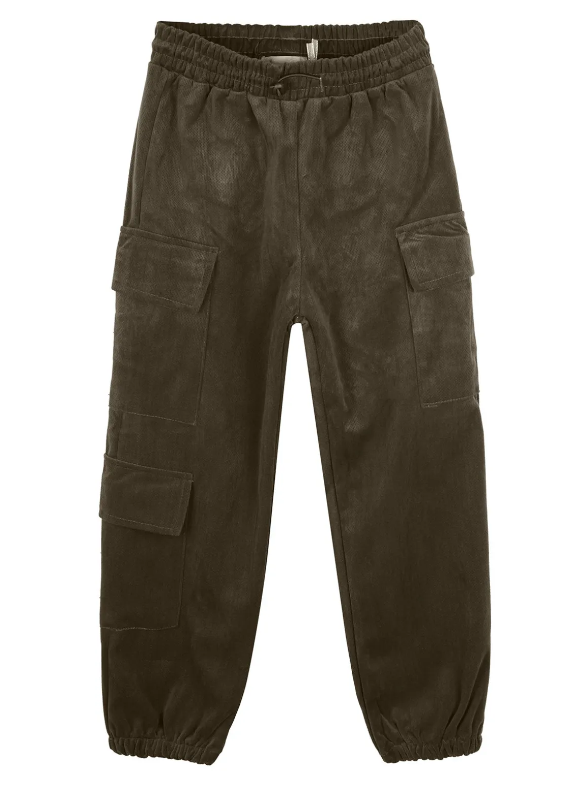 Luisa Chic Pantaloni da bambina in velluto con tasconi laterali