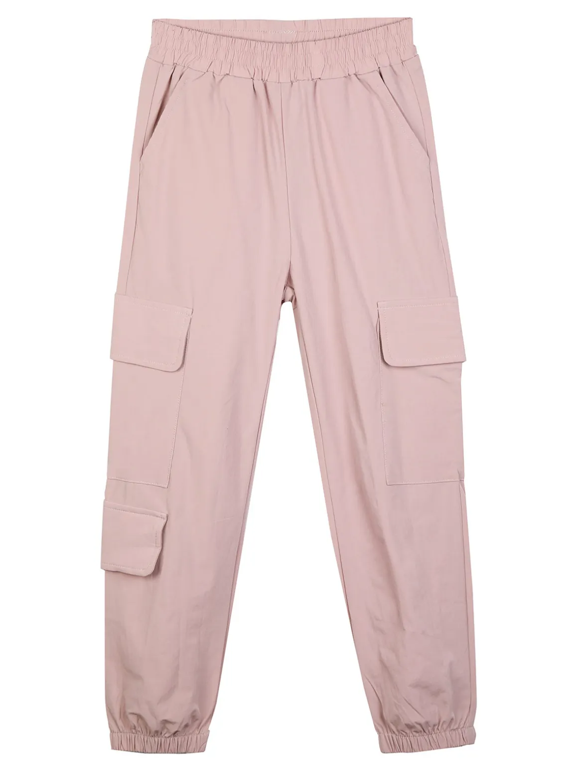 Luisa Chic Pantaloni da bambina con tasconi e polsini