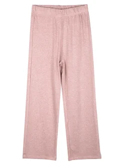 Luisa Chic Pantaloni da bambina in maglia - rosa