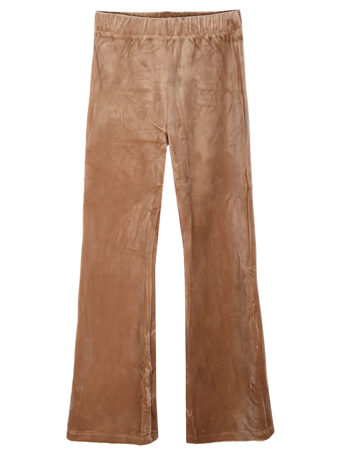 Luisa Chic Pantaloni da bambina in ciniglia - khaki