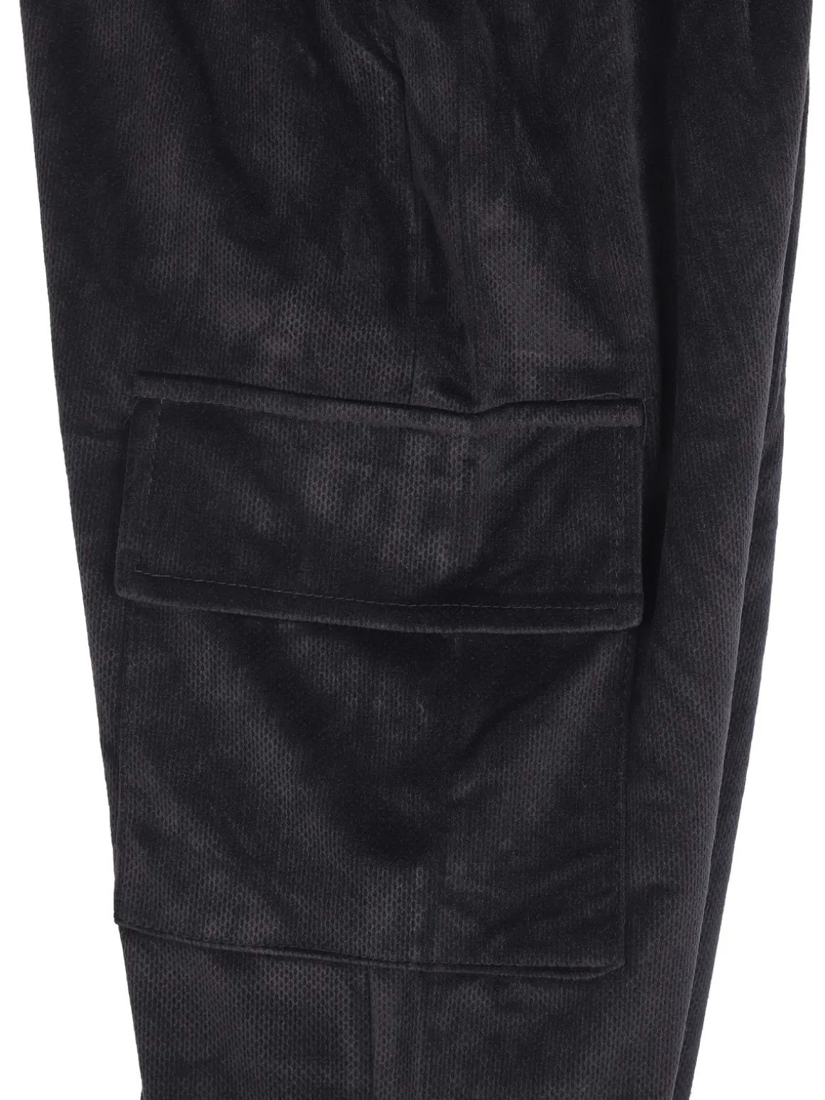 Luisa Chic Pantaloni da bambina in velluto con tasconi laterali