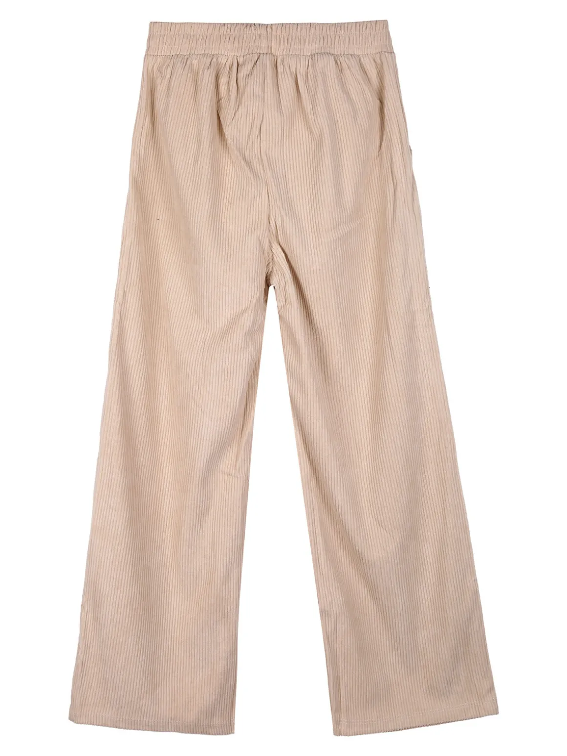 Luisa Chic Pantaloni da bambina a costine in velluto - viola