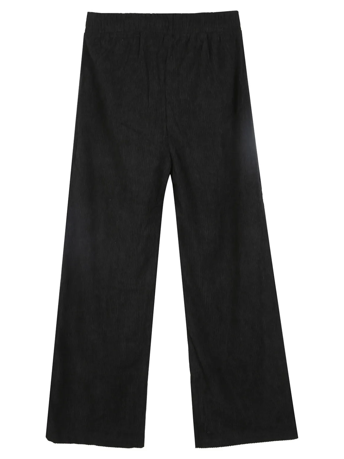 Luisa Chic Pantaloni da bambina a costine in velluto - nero