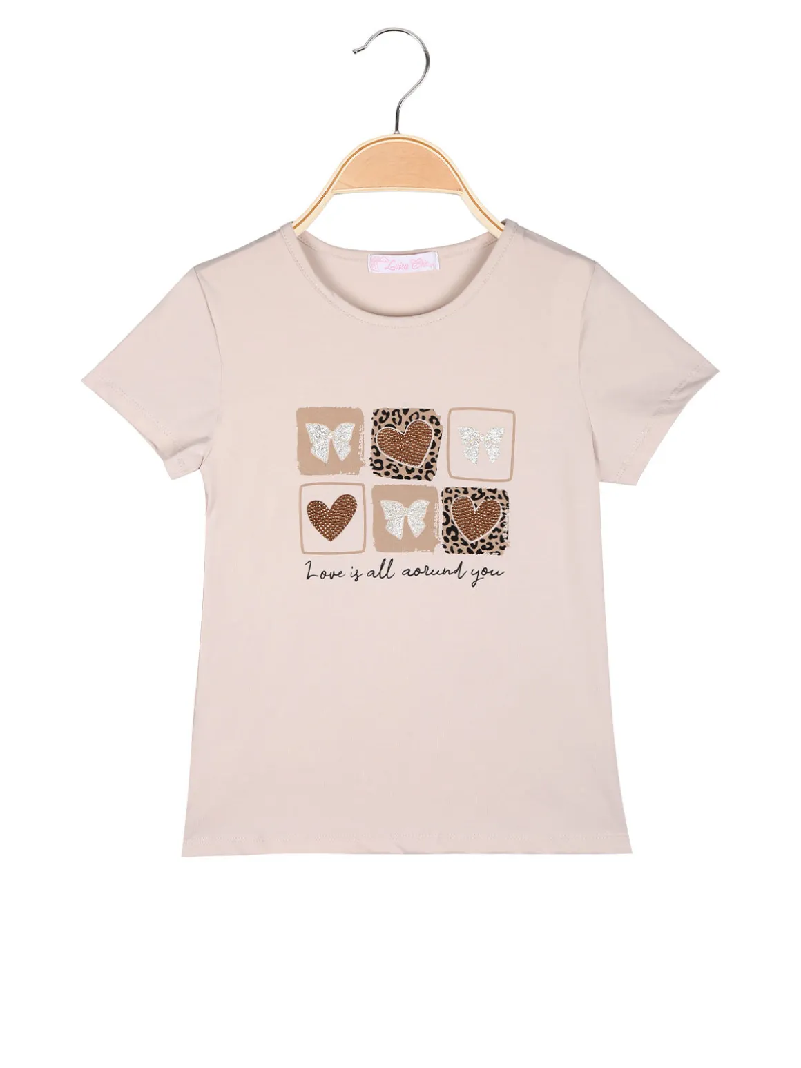 Luisa Chic T-shirt da bambina con stampa disegni