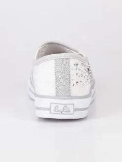 Lulu' Sneakers slip on con pizzo Bianco