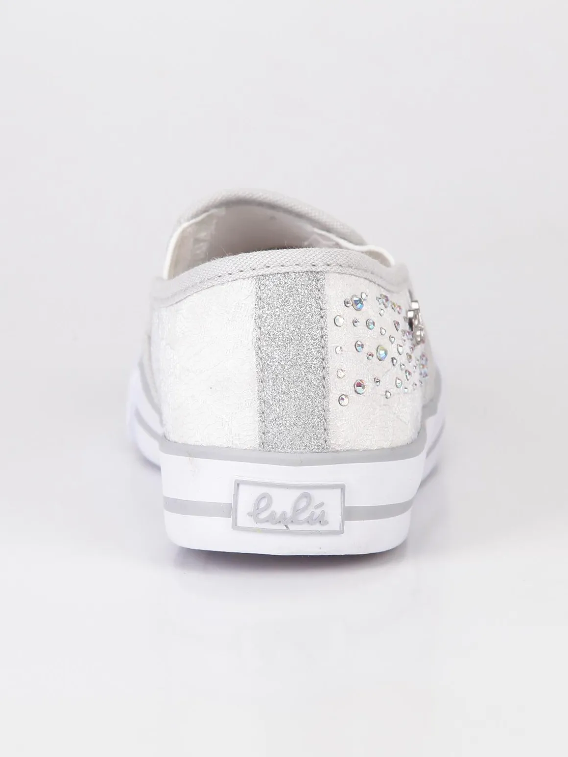 Lulu' Sneakers slip on con pizzo Bianco